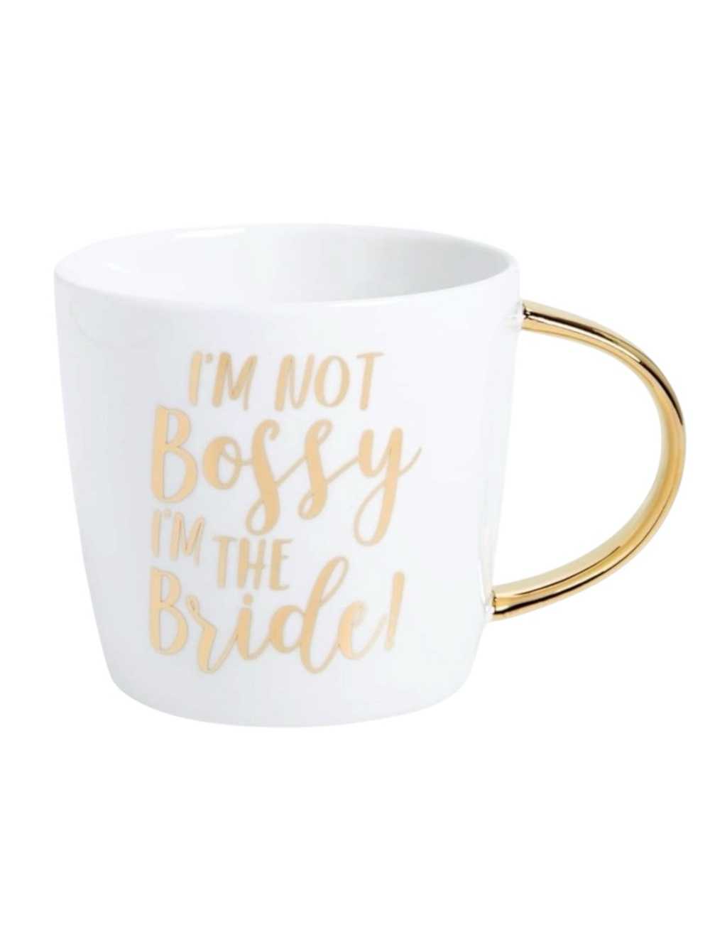new Bride Boss Coffee Mug ✶ Gold Handle ✶ Gold Foil Script ✶ Ceramic White ✶ - Picture 5 of 16
